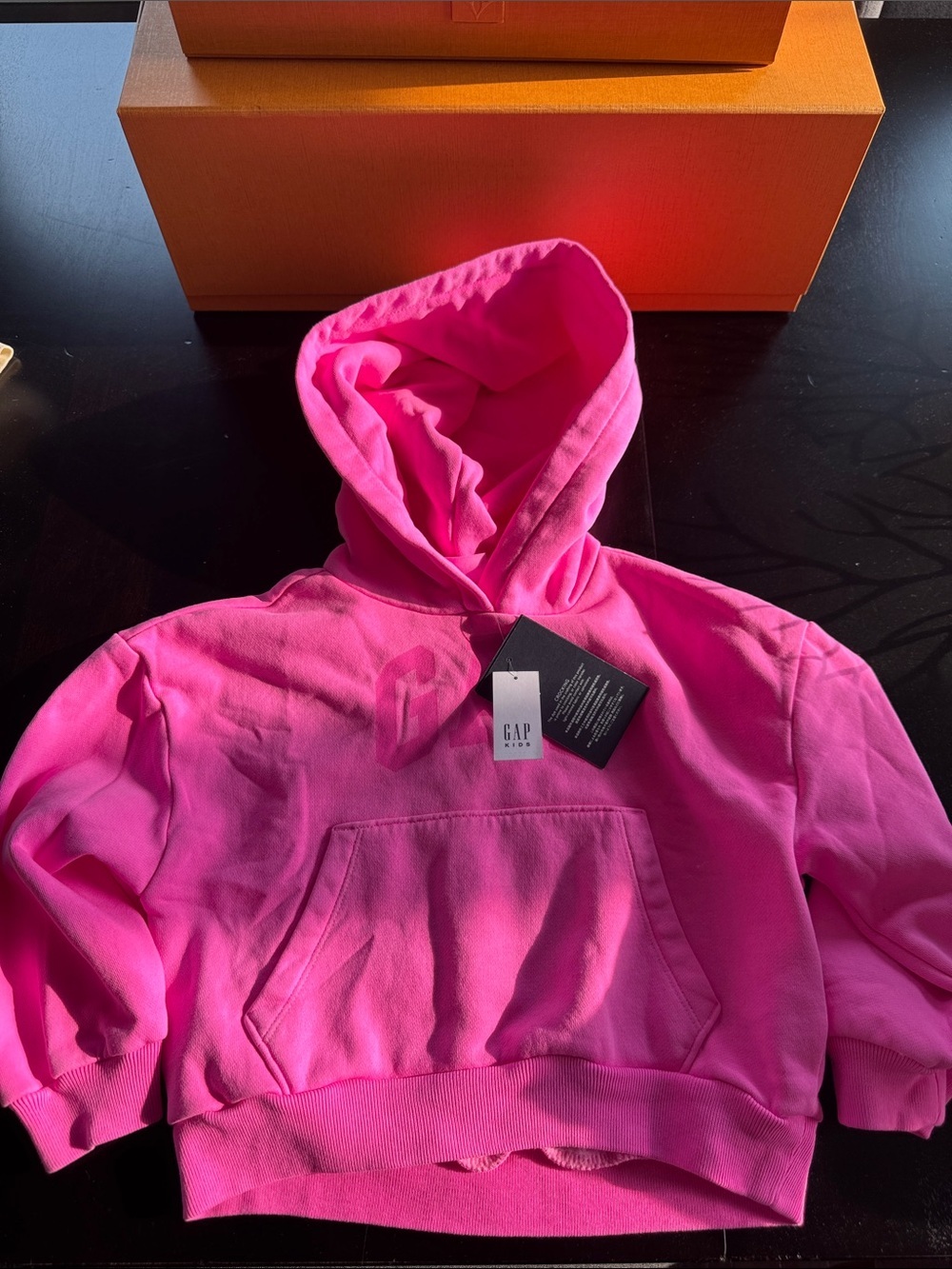 GAP Neon Pink Hoodie with Kangaroo Pocket